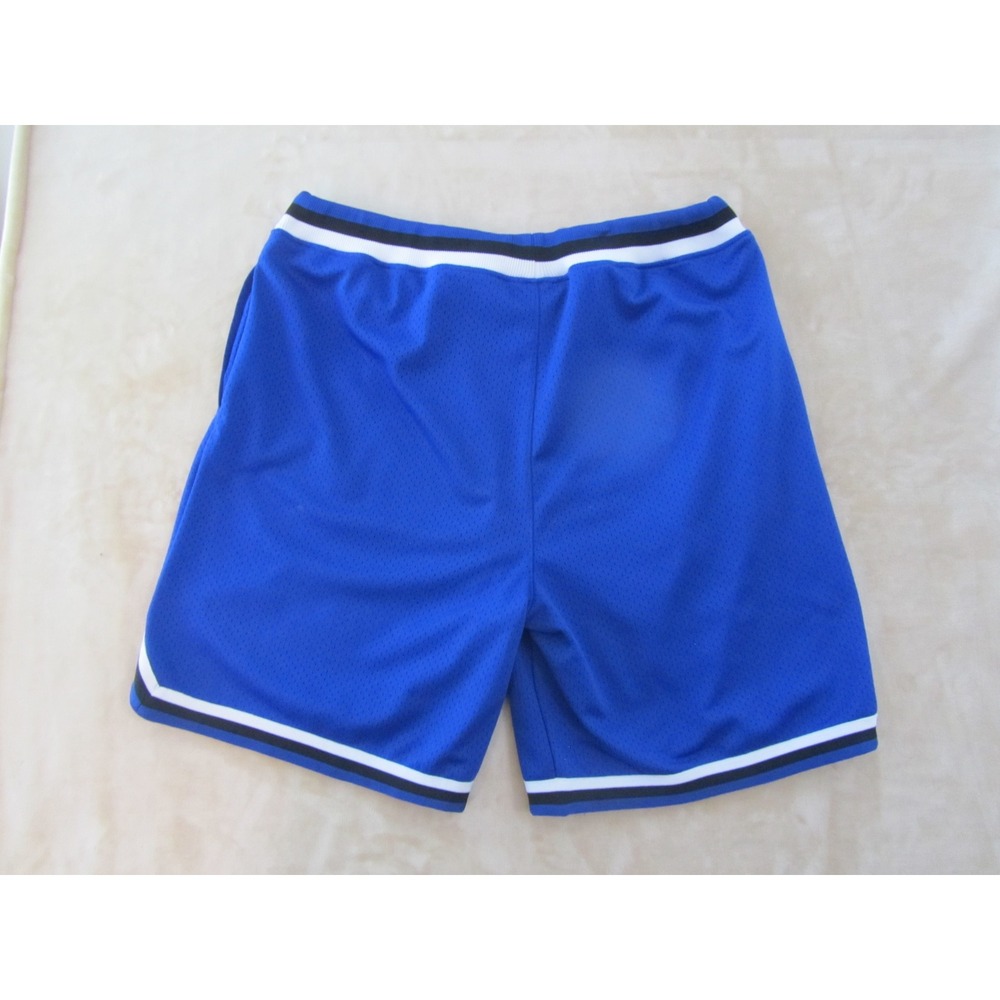 CSG Mens 4XL Mesh Basketball Shorts Royal Blue Striped Trim Athletic Big & Tall - Picture 5 of 8